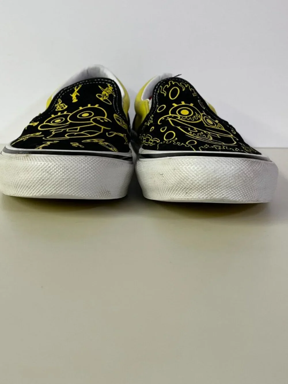 Vans Sneakers SpongeBob Ltd Edition Skate Slip-On Black Yellow Men’s 7
